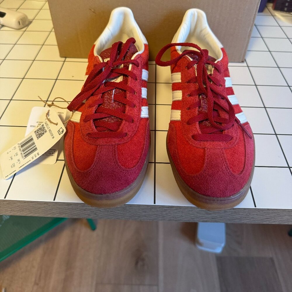 Red Adidas Gazelle Sneaker Shoe